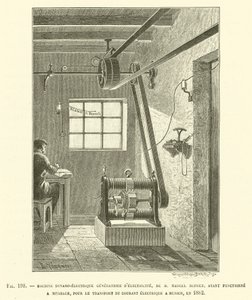 Máquina Dinamo-Eléctrica Generadora de Electricidad, de M. Marcel Deprez de French School